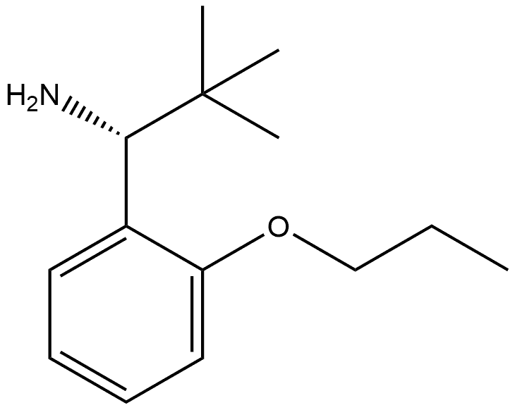 (R)-2,2-dimethyl-1-(2-propoxyphenyl)propan-1-amine,1237025-70-5,结构式