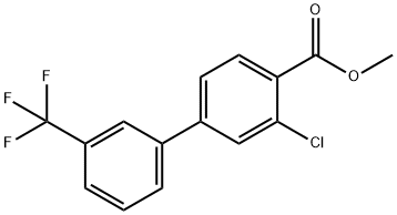 methyl 2-chloro-4-[3-(trifluoromethyl)phenyl]benzoate 结构式