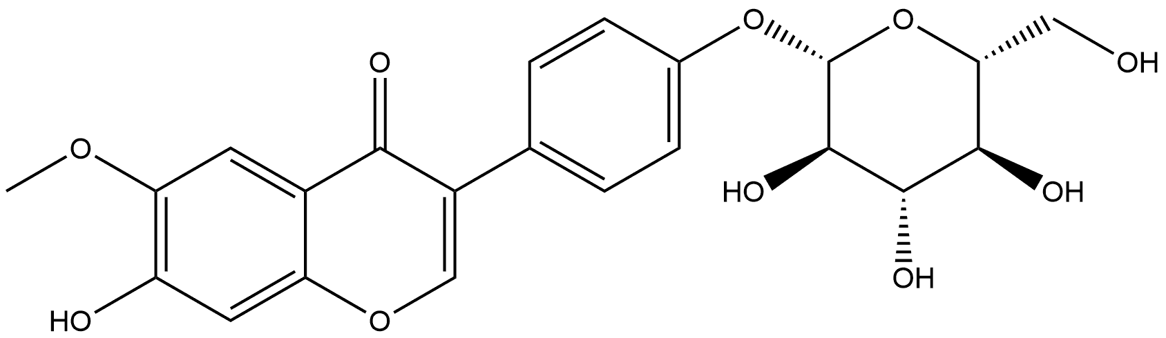 4H-1-Benzopyran-4-one, 3-[4-(β-D-glucopyranosyloxy)phenyl]-7-hydroxy-6-methoxy-