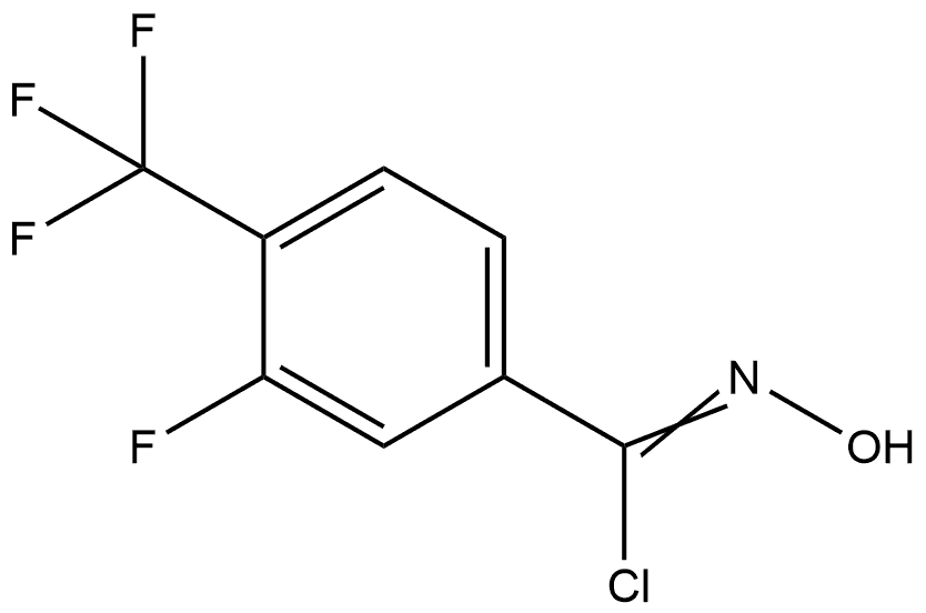 3-Fluoro-N-hydroxy-4-(trifluoromethyl)benzimidoyl Chloride Structure