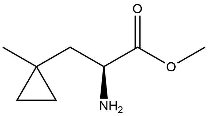 Methyl (αS)-α-amino-1-methylcyclopropanepropanoate Struktur