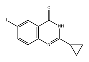 2-cyclopropyl-6-iodoquinazolin-4-ol 结构式