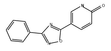2(1H)-Pyridinone, 5-(3-phenyl-1,2,4-oxadiazol-5-yl)- Structure