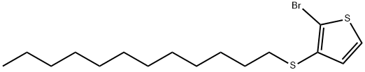 2-溴-3-十二烷硫基噻吩 结构式