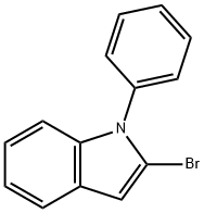 2-溴-1-苯基-1H-吲哚 结构式