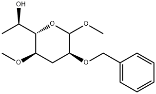 talo-Heptopyranoside, methyl 3,7-dideoxy-4-O-methyl-2-O-(phenylmethyl)- Struktur