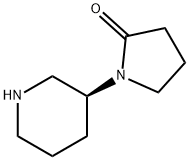 1-(3S)-3-Piperidinyl-2-pyrrolidinone,1240347-03-8,结构式