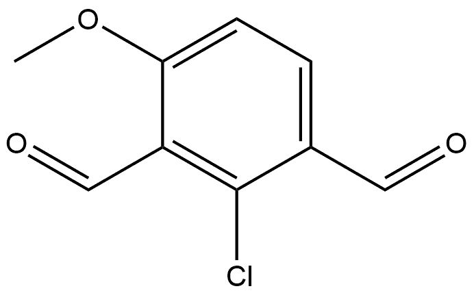 2-Chloro-4-methoxy-1,3-benzenedicarboxaldehyde 结构式