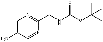 ((5-氨基嘧啶-2-基)甲基)氨基甲酸叔丁酯, 1240600-83-2, 结构式
