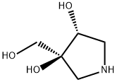 (3S,4R)-3-(Hydroxymethyl)-3,4-pyrrolidinediol Structure