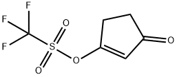 Methanesulfonic acid, 1,1,1-trifluoro-, 3-oxo-1-cyclopenten-1-yl ester Structure