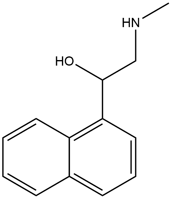 1-Naphthalenemethanol, α-[(methylamino)methyl]- Struktur