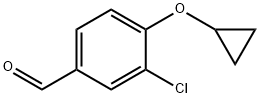 3-氯-4-环丙氧基苯甲醛,1243456-26-9,结构式
