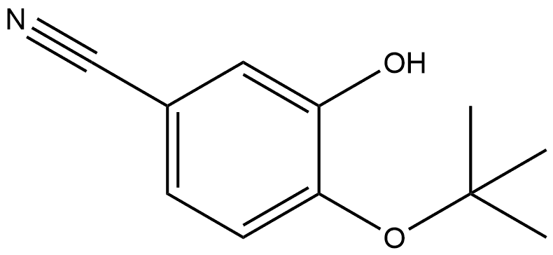 4-(1,1-Dimethylethoxy)-3-hydroxybenzonitrile 结构式