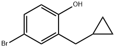 4-溴-2-(环丙基甲基)苯酚, 1243462-31-8, 结构式