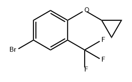 Benzene, 4-bromo-1-(cyclopropyloxy)-2-(trifluoromethyl)- Struktur