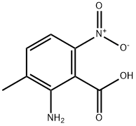 2-氨基-3-甲基-6-硝基苯甲酸 结构式
