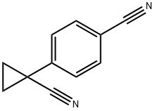 Benzonitrile, 4-(1-cyanocyclopropyl)- Struktur