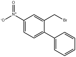 1,1'-Biphenyl, 2-(bromomethyl)-4-nitro- 化学構造式