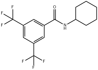 N-cyclohexyl-3,5-bis(trifluoromethyl)benzamide Structure