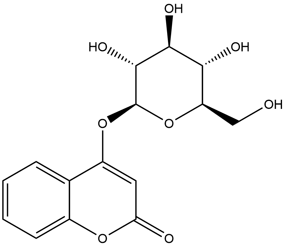 4-(β-D-Glucopyranosyloxy)-2H-1-benzopyran-2-one Struktur