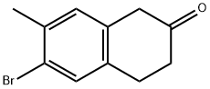 2(1H)-Naphthalenone, 6-bromo-3,4-dihydro-7-methyl- 结构式