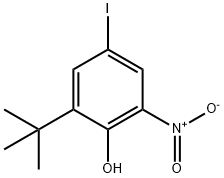 Phenol, 2-(1,1-dimethylethyl)-4-iodo-6-nitro- Structure
