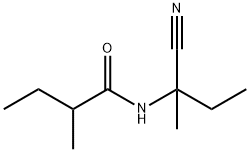 Butanamide, N-(1-cyano-1-methylpropyl)-2-methyl- 化学構造式