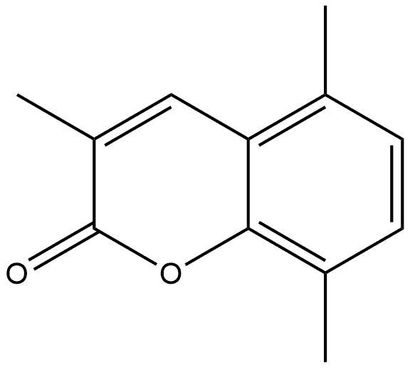 3,5,8-三甲基-2H-色烯-2-酮 结构式