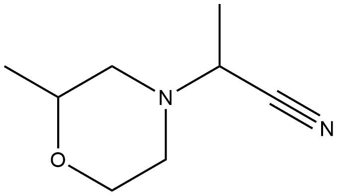 4-Morpholineacetonitrile,α,2-dimethyl- Structure