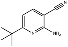3-Pyridinecarbonitrile, 2-amino-6-(1,1-dimethylethyl)- Struktur