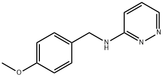 N-(4-甲氧基苄基)哒嗪-3-胺 结构式