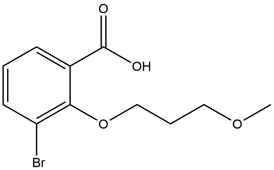 3-Bromo-2-(3-methoxypropoxy)benzoic acid Structure