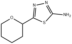 2-氨基-5-(四氢-2H-吡喃-2-基)-1,3,4-噻二唑, 1247898-75-4, 结构式