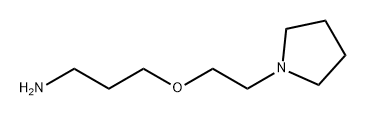 1-Propanamine, 3-[2-(1-pyrrolidinyl)ethoxy]- Structure