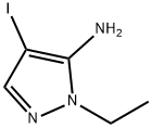 1-ethyl-4-iodo-1H-pyrazol-5-amine 结构式