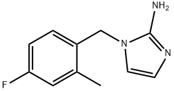 1H-Imidazol-2-amine, 1-[(4-fluoro-2-methylphenyl)methyl]- Structure
