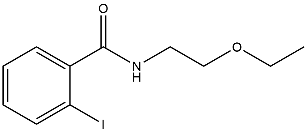 N-(2-Ethoxyethyl)-2-iodobenzamide Structure