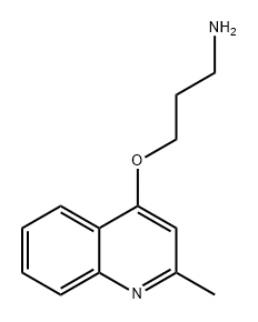 1-Propanamine, 3-[(2-methyl-4-quinolinyl)oxy]- Structure