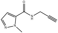 1-甲基-N-(丙-2-炔-1-基)-1H-吡唑-5-甲酰胺 结构式