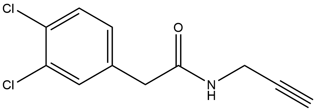 3,4-Dichloro-N-2-propyn-1-ylbenzeneacetamide,1248180-52-0,结构式