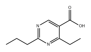 4-乙基-2-丙基嘧啶-5-羧酸 结构式