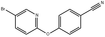 Benzonitrile, 4-[(5-bromo-2-pyridinyl)oxy]- Structure