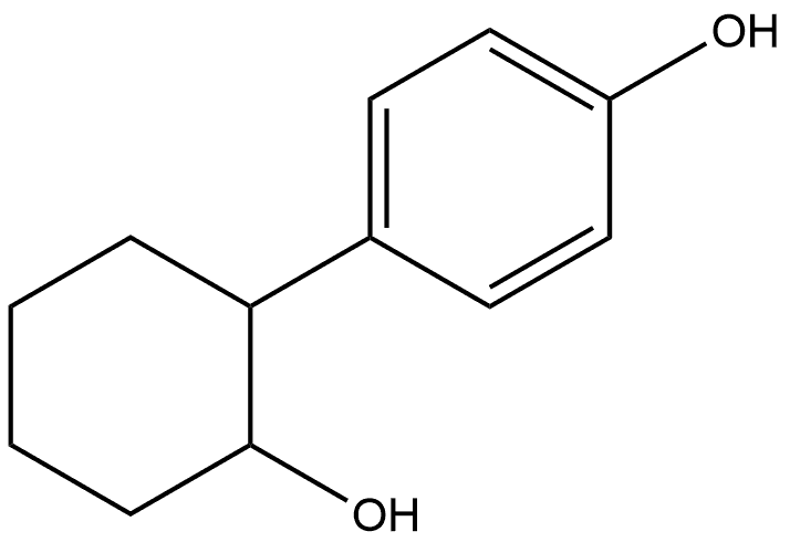 4-(2-hydroxycyclohexyl)phenol 结构式
