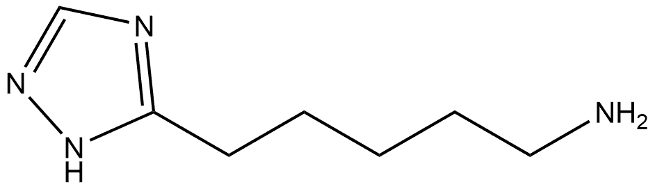5-(2H-1,2,4-triazol-3-yl)pentan-1-amine hydrochloride Structure