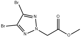 2H-1,2,3-Triazole-2-acetic acid, 4,5-dibromo-, methyl ester Structure