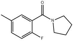 (2-Fluoro-5-methylphenyl)(pyrrolidin-1-yl)methanone 结构式