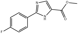 1H-Imidazole-5-carboxylic acid, 2-(4-fluorophenyl)-, methyl ester Struktur