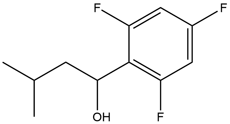 3-methyl-1-(2,4,6-trifluorophenyl)butan-1-ol Structure
