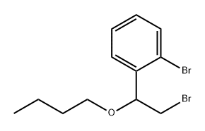 Benzene, 1-bromo-2-(2-bromo-1-butoxyethyl)- Structure